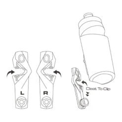 Birzman Cleat Water Bottle Set - Bidon Vélo -Schwaelbe Magasin birzman cleat water bottle set bidon velo detail 3