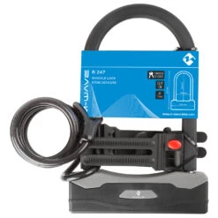 M-Wave Bügelschloss Mit Spiralgabel B & S - Antivol Vélo -Schwaelbe Magasin m wave buegelschloss mit spiralgabel b s antivol velo detail 2