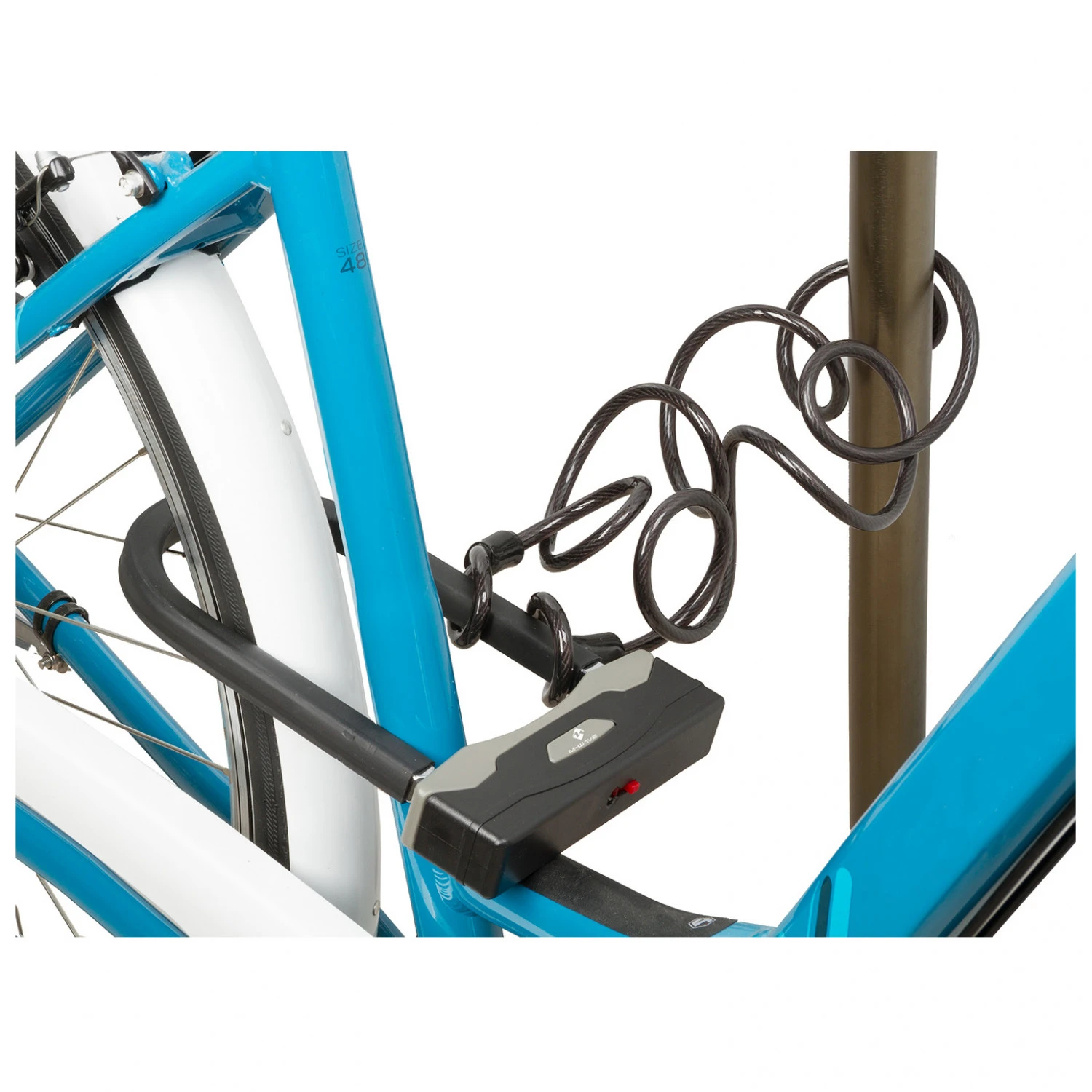 M-Wave Bügelschloss Mit Spiralgabel B & S - Antivol Vélo 1 M-Wave Bügelschloss Mit Spiralgabel B & S - Antivol Vélo