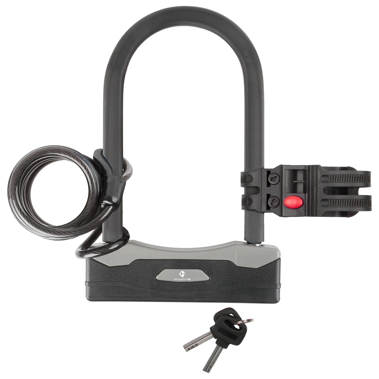 M-Wave Bügelschloss Mit Spiralgabel B & S - Antivol Vélo 2 M-Wave Bügelschloss Mit Spiralgabel B & S - Antivol Vélo – Image 2