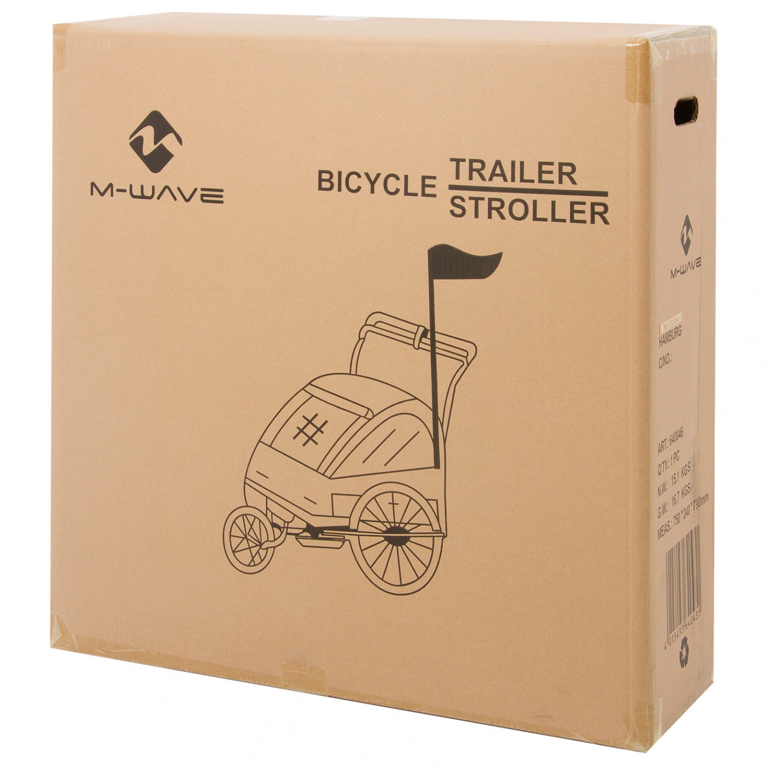 M-Wave Stalwart Kid 3in1 - Remorque Pour Enfant 2 M-Wave Stalwart Kid 3in1 - Remorque Pour Enfant – Image 2