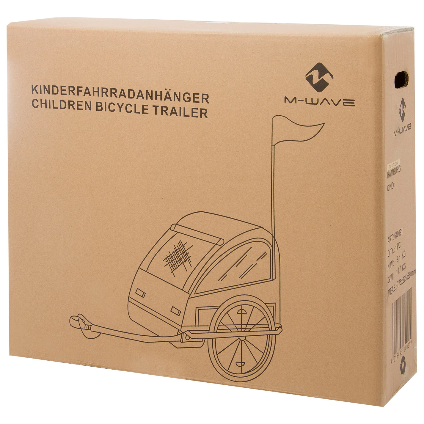 M-Wave Stalwart Kid Easy Light Alu-Rahmen - Remorque Pour Enfant 1 M-Wave Stalwart Kid Easy Light Alu-Rahmen - Remorque Pour Enfant