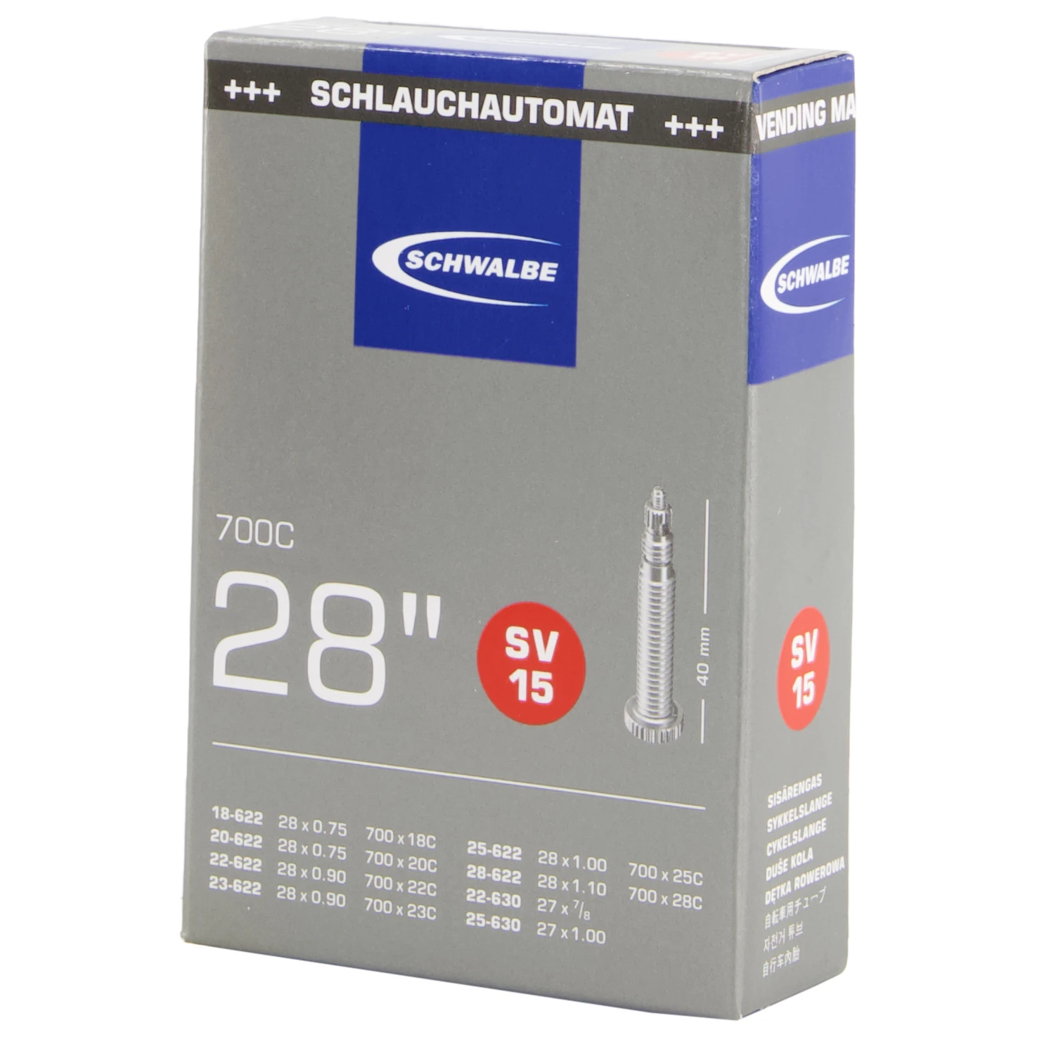 Schwalbe 28'' Inner Tube No. 15 18/28-622/630 - Chambre à Air Pour Vélo 1 Schwalbe 28'' Inner Tube No. 15 18/28-622/630 - Chambre à Air Pour Vélo