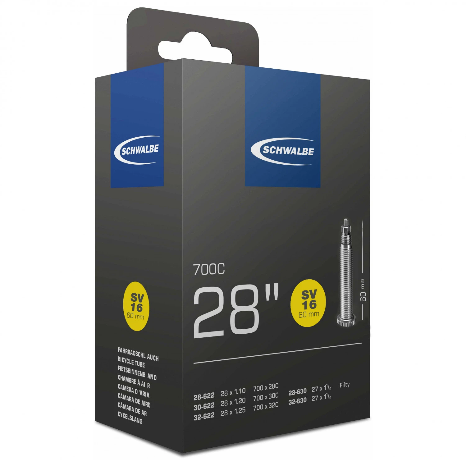 Schwalbe 28'' Schlauch Nr. 16 28/32-622/630 - Chambre à Air Pour Vélo 1 Schwalbe 28'' Schlauch Nr. 16 28/32-622/630 - Chambre à Air Pour Vélo